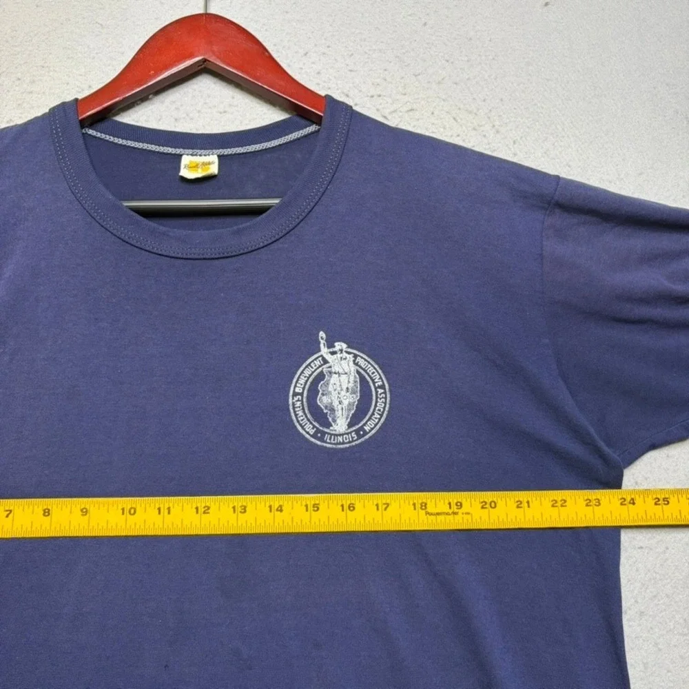 Russell Athletic T-Shirt Mens XL Navy Blue Vintage 70s Single Stitch PBPA